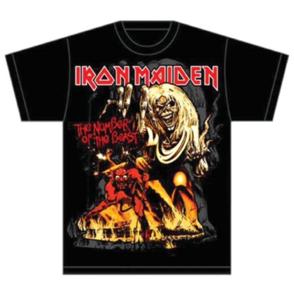 Iron Maiden Unisex T Shirt Number Of The Beast Graphic